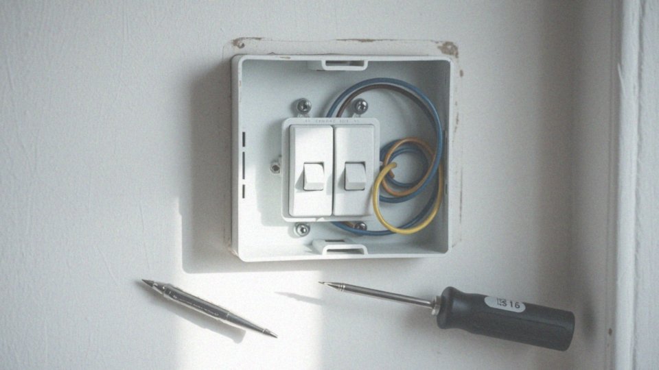 Jakie są etapy podłączenia podwójnego włącznika do dwóch lamp?