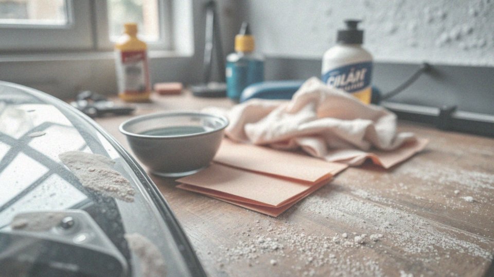 Jak i kiedy stosować papier ścierny przy zarysowaniach?