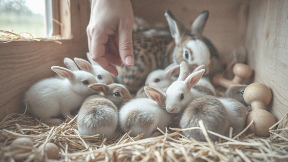 Jakie są zalecenia dotyczące dotykania młodych królików?