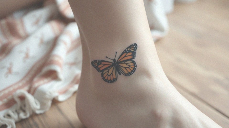 Tatuaż motyl na nodze – znaczenie, wzory i pielęgnacja